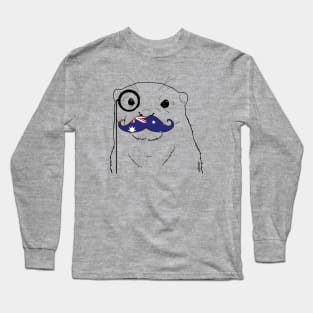 Mustache Flag Australia Long Sleeve T-Shirt